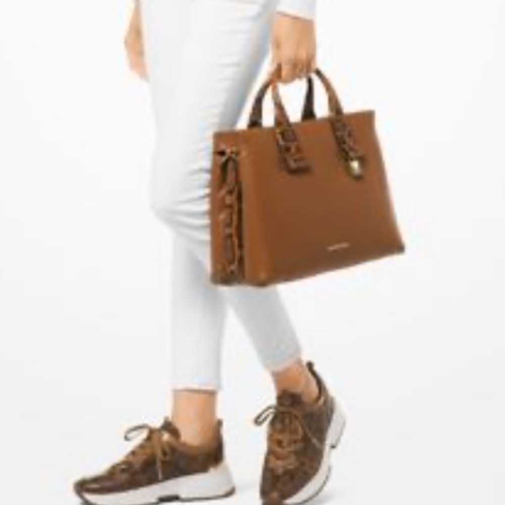 Michael Kors Rollins Python And Tan Acron Leather… - image 2